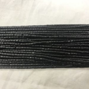 Genuine Black Tourmaline 2x2mm Heishi Natural Gemstone Tube Loose Beads 15 inch Jewelry Supply Bracelet Necklace Material Support Wholesale | Natural genuine other-shape Gemstone beads for beading and jewelry making.  #jewelry #beads #beadedjewelry #diyjewelry #jewelrymaking #beadstore #beading #affiliate #ad