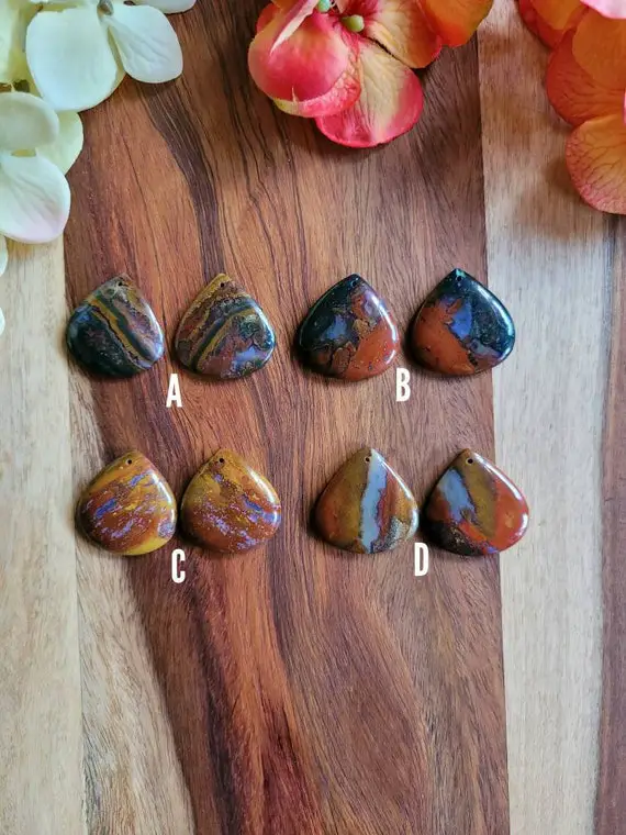 African Bloodstone Earrings.  Silver Bloodstone Earrings