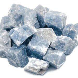 Blue Calcite Raw Stone – Rough Blue Calcite Crystal – Chunk Blue Calcite – Blue Calcite Crystal Stone – RA1118