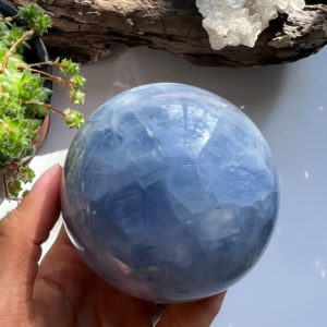 Shop Blue Calcite Shapes! Blue Calcite Sphere, Blue Calcite, Polished Blue Calcite, Crystal Ball | Natural genuine stones & crystals in various shapes & sizes. Buy raw cut, tumbled, or polished gemstones for making jewelry or crystal healing energy vibration raising reiki stones. #crystals #gemstones #crystalhealing #crystalsandgemstones #energyhealing #affiliate #ad