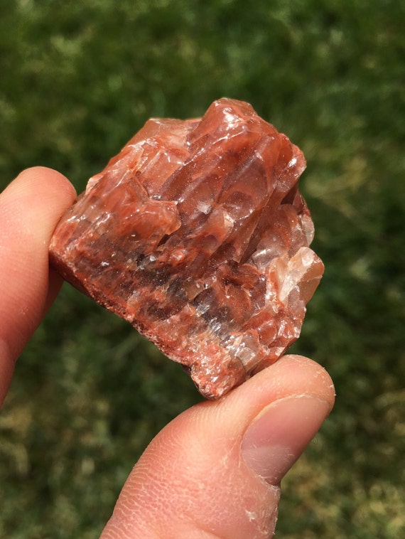 Raw Red Calcite - Rough Red Calcite - Raw Red Calcite Stone - Healing Crystals & Stones - Red Calcite Crystal - Natural Red Calcite Raw