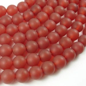 Shop Carnelian Round Beads! Matte Carnelian, 10mm (10.5mm), Round Beads, 15.5 Inch, Full strand, Approx. 38 beads, Hole 1 mm, A quality (182054027) | Natural genuine round Carnelian beads for beading and jewelry making.  #jewelry #beads #beadedjewelry #diyjewelry #jewelrymaking #beadstore #beading #affiliate #ad