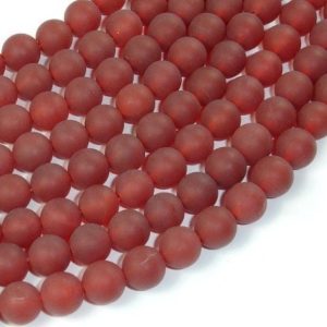 Matte Carnelian Beads, 8mm, Round, 15 Inch, Full strand, Approx. 48 beads, Hole 1 mm, AA quality (182054025) | Natural genuine beads Array beads for beading and jewelry making.  #jewelry #beads #beadedjewelry #diyjewelry #jewelrymaking #beadstore #beading #affiliate #ad