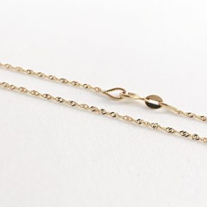 Shop Chain for Jewelry Making! Chain Jewelry Making Gold, Chain For Necklace – 45 cm / 17.7 inches, 0.84 gr, Singapore Necklace 14K Solid Gold Findings, Chain For Pendant | Shop jewelry making and beading supplies, tools & findings for DIY jewelry making and crafts. #jewelrymaking #diyjewelry #jewelrycrafts #jewelrysupplies #beading #affiliate #ad