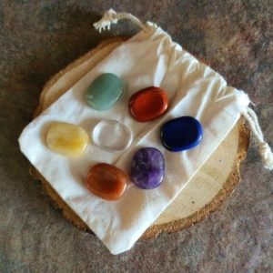 Shop Chakra Stone Sets! CHAKRA STONES Set with cotton bag – 7 worry stones – chakra balancing – chakra healing + OFFER | Shop jewelry making and beading supplies, tools & findings for DIY jewelry making and crafts. #jewelrymaking #diyjewelry #jewelrycrafts #jewelrysupplies #beading #affiliate #ad