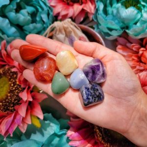 Shop Crystal Healing Kits! Chakra Tumble Stone Kit -Tumble Stone Set – Crystal Healing Kit, Chakra Crystals Unique Custom Set – No. 423 | Shop jewelry making and beading supplies, tools & findings for DIY jewelry making and crafts. #jewelrymaking #diyjewelry #jewelrycrafts #jewelrysupplies #beading #affiliate #ad