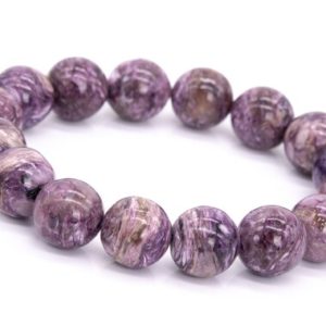 Shop Charoite Bracelets! 16 Pcs – 12-13MM Charoite Bracelet Grade A Genuine Natural Purple Cream Swirling Round Gemstone Beads (115292) | Natural genuine Charoite bracelets. Buy crystal jewelry, handmade handcrafted artisan jewelry for women.  Unique handmade gift ideas. #jewelry #beadedbracelets #beadedjewelry #gift #shopping #handmadejewelry #fashion #style #product #bracelets #affiliate #ad