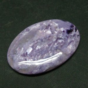 Shop Charoite Cabochons! Rare High-Quality Charoite Cabochon From Russia – 1.3" | Natural genuine stones & crystals in various shapes & sizes. Buy raw cut, tumbled, or polished gemstones for making jewelry or crystal healing energy vibration raising reiki stones. #crystals #gemstones #crystalhealing #crystalsandgemstones #energyhealing #affiliate #ad
