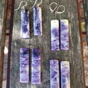 Shop Charoite Earrings! Unique charoite earrings. Avail in sterling silver only | Natural genuine Charoite earrings. Buy crystal jewelry, handmade handcrafted artisan jewelry for women.  Unique handmade gift ideas. #jewelry #beadedearrings #beadedjewelry #gift #shopping #handmadejewelry #fashion #style #product #earrings #affiliate #ad