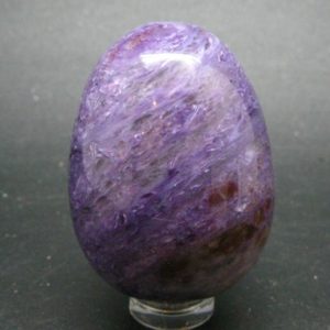 Nice Charoite Egg from Russia – 84.8 Grams – 1.9" | Natural genuine stones & crystals in various shapes & sizes. Buy raw cut, tumbled, or polished gemstones for making jewelry or crystal healing energy vibration raising reiki stones. #crystals #gemstones #crystalhealing #crystalsandgemstones #energyhealing #affiliate #ad