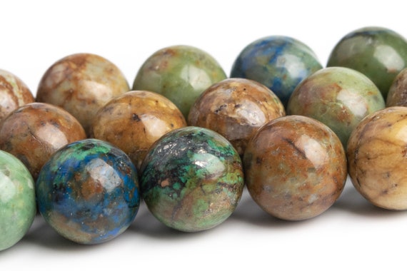 Brown Chrysocolla Beads Genuine Natural Gemstone Round Loose Beads 6mm 8mm 10mm Bulk Lot Options