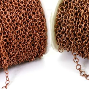 Shop Chain for Jewelry Making! Copper Round Ring Link Cable Necklace Bracelet Chain for Jewelry Making Finding – PCH17 | Shop jewelry making and beading supplies, tools & findings for DIY jewelry making and crafts. #jewelrymaking #diyjewelry #jewelrycrafts #jewelrysupplies #beading #affiliate #ad