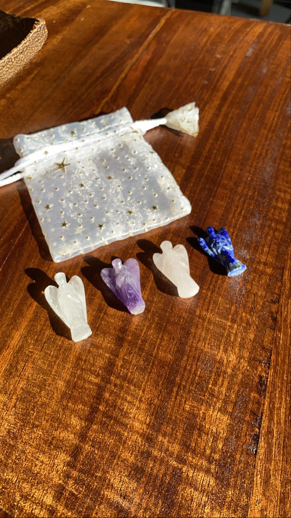 Crystal Angel Gift Set - Healing Stones, Meditation Kit