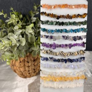 Shop Gifts for Crystal Lovers! Crystal Chip Bracelets, UK Crystals, Consciously Sourced Healing Crystals, Come with Crystal Properties Card, Crystal Jewellery Gift | Shop jewelry making and beading supplies, tools & findings for DIY jewelry making and crafts. #jewelrymaking #diyjewelry #jewelrycrafts #jewelrysupplies #beading #affiliate #ad