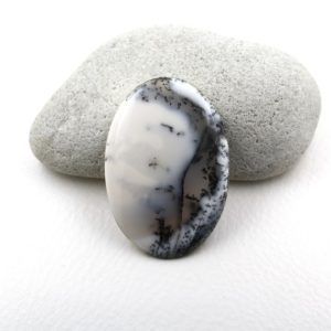 Shop Dendritic Agate Stones & Crystals! Dendritic Agate Oval Cabochon Gemstone 48x33mm Natural Merlinite Loose Stone For Jewelry Making 55.20ct | Natural genuine stones & crystals in various shapes & sizes. Buy raw cut, tumbled, or polished gemstones for making jewelry or crystal healing energy vibration raising reiki stones. #crystals #gemstones #crystalhealing #crystalsandgemstones #energyhealing #affiliate #ad