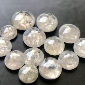 Shop Diamond Cabochons! 2.5-3.5mm Rare Round Flat Back Rose-Cut Diamond, Natural White Gray Rose Cut Diamond Cabochons for Wedding Ring/Jewelry (3Pcs) – PUSPD68 | Natural genuine stones & crystals in various shapes & sizes. Buy raw cut, tumbled, or polished gemstones for making jewelry or crystal healing energy vibration raising reiki stones. #crystals #gemstones #crystalhealing #crystalsandgemstones #energyhealing #affiliate #ad