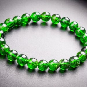 Shop Diopside Bracelets! 24 Pcs – 7-8MM Transparent Chrome Diopside Bracelet Intense Forest Green Siberian Emerald AAAAA Genuine Natural Round Gemstone(117966h-3991) | Natural genuine Diopside bracelets. Buy crystal jewelry, handmade handcrafted artisan jewelry for women.  Unique handmade gift ideas. #jewelry #beadedbracelets #beadedjewelry #gift #shopping #handmadejewelry #fashion #style #product #bracelets #affiliate #ad