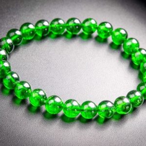 Shop Diopside Bracelets! 25 Pcs – 7mm Transparent Chrome Diopside Bracelet Intense Forest Green Siberian Emerald Aaaaa Genuine Natural Round Beads (117951h-3983) | Natural genuine Diopside bracelets. Buy crystal jewelry, handmade handcrafted artisan jewelry for women.  Unique handmade gift ideas. #jewelry #beadedbracelets #beadedjewelry #gift #shopping #handmadejewelry #fashion #style #product #bracelets #affiliate #ad