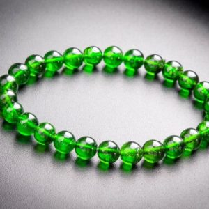 Shop Diopside Bracelets! 26 Pcs – 6-7mm Transparent Chrome Diopside Bracelet Intense Forest Green Siberian Emerald Aaaaa Genuine Natural Round Gemstone(118289h-4017) | Natural genuine Diopside bracelets. Buy crystal jewelry, handmade handcrafted artisan jewelry for women.  Unique handmade gift ideas. #jewelry #beadedbracelets #beadedjewelry #gift #shopping #handmadejewelry #fashion #style #product #bracelets #affiliate #ad