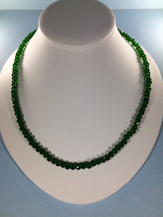 Chrome Diopside Necklace,  Natural Chrome Diopside Necklace, Genuine Chrome Diopside  Necklace, Birthstone Necklace
