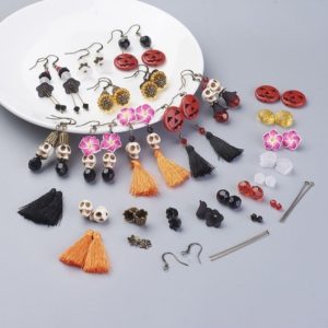 Shop Jewelry Making Kits! DIY Earring Kit – Halloween Jewelry – Dia De Los Muertos Jewelry Making Kit – DIY Craft Kits – Day of The Dead | Shop jewelry making and beading supplies, tools & findings for DIY jewelry making and crafts. #jewelrymaking #diyjewelry #jewelrycrafts #jewelrysupplies #beading #affiliate #ad