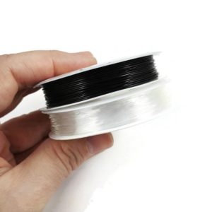 Shop Cord! Elastic stretch cord, Stretchy string for bracelets, 0.5mm 0.6mm 0.8mm 1mm, Clear and black beading thread | Shop jewelry making and beading supplies, tools & findings for DIY jewelry making and crafts. #jewelrymaking #diyjewelry #jewelrycrafts #jewelrysupplies #beading #affiliate #ad