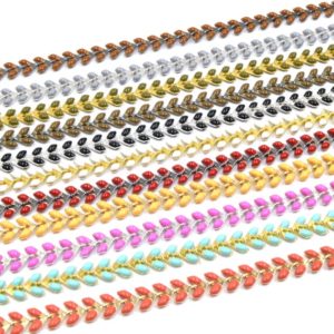 Shop Chain for Jewelry Making! Enameled Chevron Chain | Fishbone Chain | Feather Chain | Link Chain | Colored Enamel Chain | Gold Silver Gunmetal Chain for Jewelry Making | Shop jewelry making and beading supplies, tools & findings for DIY jewelry making and crafts. #jewelrymaking #diyjewelry #jewelrycrafts #jewelrysupplies #beading #affiliate #ad