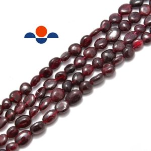 Shop Garnet Chip & Nugget Beads! Natural Garnet Pebble Nugget Beads Approx 5-8mm 15.5" Strand | Natural genuine chip Garnet beads for beading and jewelry making.  #jewelry #beads #beadedjewelry #diyjewelry #jewelrymaking #beadstore #beading #affiliate #ad