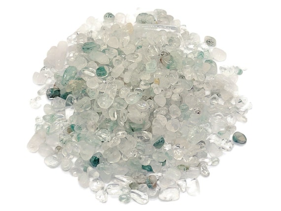 Prasiolite  Chips – Gemstone Chips – Crystal Semi Tumbled Chips - Bulk Crystal - 5-8mm - Cp1199
