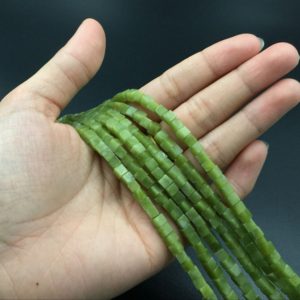 Green Jade Cube Beads Square Jade Beads Tube Beads Natural Green Gemstone Beads 4mm Cube Beads Jewelry Supplies bulk wholesale | Natural genuine other-shape Jade beads for beading and jewelry making.  #jewelry #beads #beadedjewelry #diyjewelry #jewelrymaking #beadstore #beading #affiliate #ad
