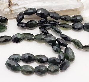 Shop Green Tourmaline Beads! Genuine Green Tourmaline Hand Faceted Oval Small Nugget Beads 7.6mm To 9mm, Full Strand, Beads, Natural, Semi Precious, 14 In. Strand | Natural genuine chip Green Tourmaline beads for beading and jewelry making.  #jewelry #beads #beadedjewelry #diyjewelry #jewelrymaking #beadstore #beading #affiliate #ad
