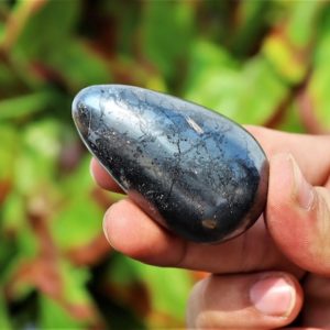 Small 55MM Silver Hematite Egg – Reiki Charged Healing Stone, Metaphysical Meditation Decor, Spiritual Yoga Gift | Natural genuine stones & crystals in various shapes & sizes. Buy raw cut, tumbled, or polished gemstones for making jewelry or crystal healing energy vibration raising reiki stones. #crystals #gemstones #crystalhealing #crystalsandgemstones #energyhealing #affiliate #ad