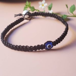 Shop Hemp Jewelry! Hemp Bracelet | Evil Eye Protection Thin Hemp Bracelet | Boho Bracelet | Macrame Bracelet | Hippie Bracelet | Handmade Hemp Jewelry | Unisex | Shop jewelry making and beading supplies, tools & findings for DIY jewelry making and crafts. #jewelrymaking #diyjewelry #jewelrycrafts #jewelrysupplies #beading #affiliate #ad