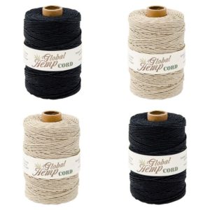 Shop Hemp Twine! Hemp Cord, 450-feet ~ 48# Test Weight , 1.5m Twine diameter, Large 450 ft per spool Black + Natural or Mix ~ Crafts ~ Macramé ~ Bracelets | Shop jewelry making and beading supplies, tools & findings for DIY jewelry making and crafts. #jewelrymaking #diyjewelry #jewelrycrafts #jewelrysupplies #beading #affiliate #ad