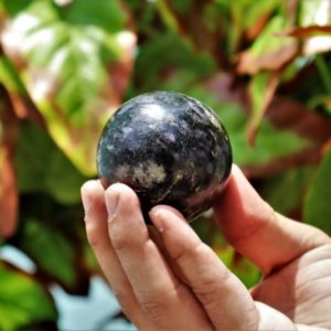 Small 55MM Blue Iolite Cordierite Sphere – Water Sapphire Healing Stone for Metaphysical Meditation, Chakra Balancer, Mystical Decor Gift | Natural genuine stones & crystals in various shapes & sizes. Buy raw cut, tumbled, or polished gemstones for making jewelry or crystal healing energy vibration raising reiki stones. #crystals #gemstones #crystalhealing #crystalsandgemstones #energyhealing #affiliate #ad