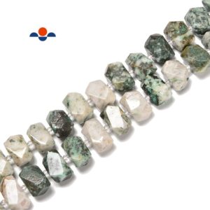 Shop Jade Chip & Nugget Beads! Sky Mountain Jade Faceted Nugget Chunk Beads Size 15x20mm 15.5'' Strand | Natural genuine chip Jade beads for beading and jewelry making.  #jewelry #beads #beadedjewelry #diyjewelry #jewelrymaking #beadstore #beading #affiliate #ad