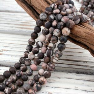 Shop Jasper Necklaces! Outback Jasper round matte beads 4-8.5mm (ETB01429) Unique jewelry/Vintage jewelry/Gemstone necklace | Natural genuine Jasper necklaces. Buy crystal jewelry, handmade handcrafted artisan jewelry for women.  Unique handmade gift ideas. #jewelry #beadednecklaces #beadedjewelry #gift #shopping #handmadejewelry #fashion #style #product #necklaces #affiliate #ad