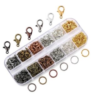 Shop Clasps for Making Jewelry! Jewelry Findings Set, Jewelry Making Kit, Lobster Clasps, Jump Rings, Gold Silver Plated Jewelry Findings Necklace Clasp Loop Clasp Kit | Shop jewelry making and beading supplies, tools & findings for DIY jewelry making and crafts. #jewelrymaking #diyjewelry #jewelrycrafts #jewelrysupplies #beading #affiliate #ad