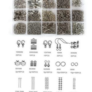 Shop Jewelry Making Kits! Jewelry Findings Set, Jewelry Making Kit, Lobster Clasps, Jump Rings, Ribbon Ends, Ribbon Clamp Crimps, Chains | Shop jewelry making and beading supplies, tools & findings for DIY jewelry making and crafts. #jewelrymaking #diyjewelry #jewelrycrafts #jewelrysupplies #beading #affiliate #ad