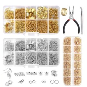 Shop Learn Beading - Books, Kits & Tutorials! Jewelry Making Accessories Kit Copper Wire Open Jump Rings Earring Hook Jewelry Findings Set Jewelry Findings Tools Kit Jewelry Making Kit | Shop jewelry making and beading supplies, tools & findings for DIY jewelry making and crafts. #jewelrymaking #diyjewelry #jewelrycrafts #jewelrysupplies #beading #affiliate #ad