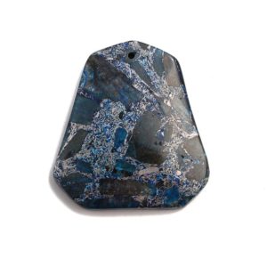 Shop Kyanite Pendants! Blue Kyanite Pendant Trapezoid Shape Size Approx 40x42mm Sold per Piece | Natural genuine Kyanite pendants. Buy crystal jewelry, handmade handcrafted artisan jewelry for women.  Unique handmade gift ideas. #jewelry #beadedpendants #beadedjewelry #gift #shopping #handmadejewelry #fashion #style #product #pendants #affiliate #ad
