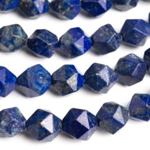Shop Lapis Lazuli Faceted Beads! Lapis Lazuli Gemstone Beads 9-10MM Blue Star Cut Faceted A Quality Loose Beads (103709) | Natural genuine faceted Lapis Lazuli beads for beading and jewelry making.  #jewelry #beads #beadedjewelry #diyjewelry #jewelrymaking #beadstore #beading #affiliate #ad
