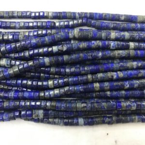 Shop Lapis Lazuli Bead Shapes! Natural Lapis Lazuli 6mm Heishi Genuine Blue Gemstone Loose Beads 15 inch Jewelry Supply Bracelet Necklace Material Support Wholesale | Natural genuine other-shape Lapis Lazuli beads for beading and jewelry making.  #jewelry #beads #beadedjewelry #diyjewelry #jewelrymaking #beadstore #beading #affiliate #ad