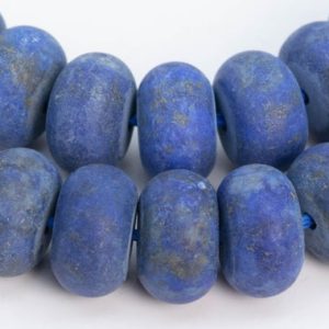 Shop Lapis Lazuli Beads! Lapis Lazuli Gemstone Beads 10x6MM Matte Blue Rondelle A Quality Loose Beads (102236) | Natural genuine beads Lapis Lazuli beads for beading and jewelry making.  #jewelry #beads #beadedjewelry #diyjewelry #jewelrymaking #beadstore #beading #affiliate #ad