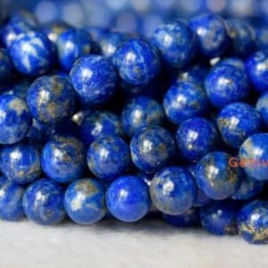 Shop Lapis Lazuli Round Beads! 15.5" 6mm natural Lapis lazuli round beads, AB quality genuine Lapis lazuli round beads, blue color DIY jewelry beads, gemstone wholesaler | Natural genuine round Lapis Lazuli beads for beading and jewelry making.  #jewelry #beads #beadedjewelry #diyjewelry #jewelrymaking #beadstore #beading #affiliate #ad