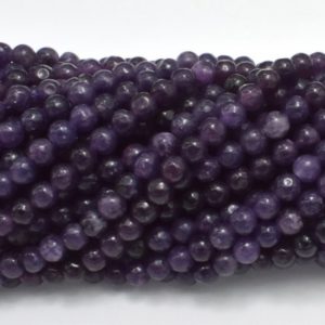 Lepidolite Beads, 4mm (4.5mm) Round Beads, 15.5 Inch, Full strand, Approx 87 beads, Hole 0.8mm (297054006) | Natural genuine beads Gemstone beads for beading and jewelry making.  #jewelry #beads #beadedjewelry #diyjewelry #jewelrymaking #beadstore #beading #affiliate #ad