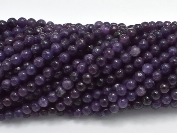 Lepidolite Beads, 4mm (4.5mm) Round Beads, 15.5 Inch, Full Strand, Approx 87 Beads, Hole 0.8mm (297054006)