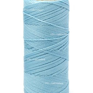 Shop Cord! Linhasita 1mm Waxed Polyester Cord, Thread, Macrame Cord Twisted Leather Sewing, Beading Thread, Bracelet Wax Cord Cerulean Blue 188yd Spool | Shop jewelry making and beading supplies, tools & findings for DIY jewelry making and crafts. #jewelrymaking #diyjewelry #jewelrycrafts #jewelrysupplies #beading #affiliate #ad