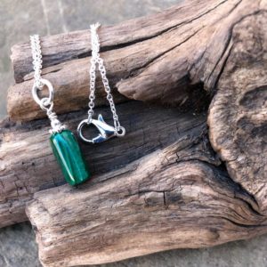 Shop Malachite Necklaces! Dainty Malachite Crystal Healing Necklace, Green Stone Necklace for Good Luck, Metaphysical heart chakra green stone necklace | Natural genuine Malachite necklaces. Buy crystal jewelry, handmade handcrafted artisan jewelry for women.  Unique handmade gift ideas. #jewelry #beadednecklaces #beadedjewelry #gift #shopping #handmadejewelry #fashion #style #product #necklaces #affiliate #ad