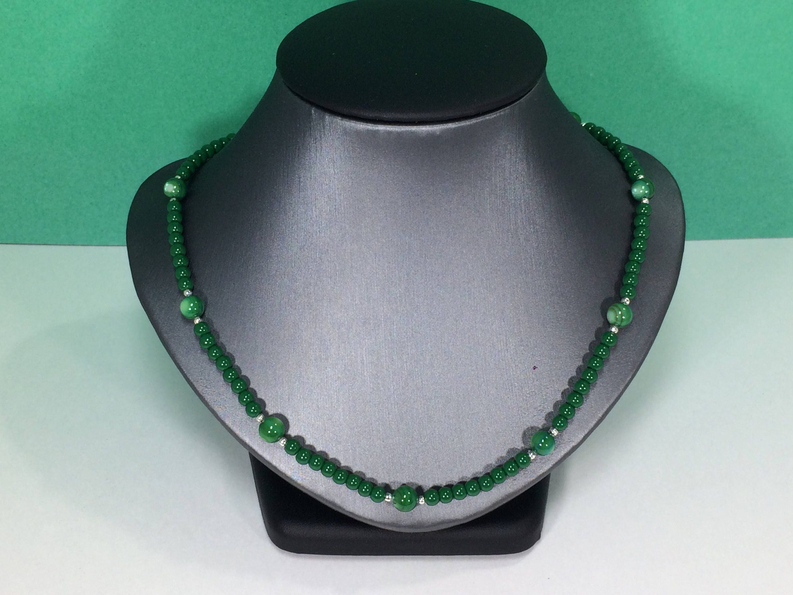 Malachite Necklace, Malachite Gemstone Necklace, Genuine Malachite Necklace, Birthstone Necklace